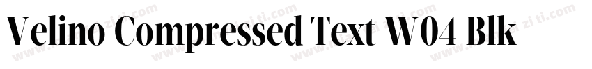 Velino Compressed Text W04 Blk字体转换